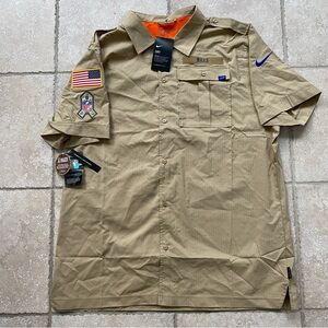 NEW Nike NFL buffalo bills on field salute to service khaki orange size XL